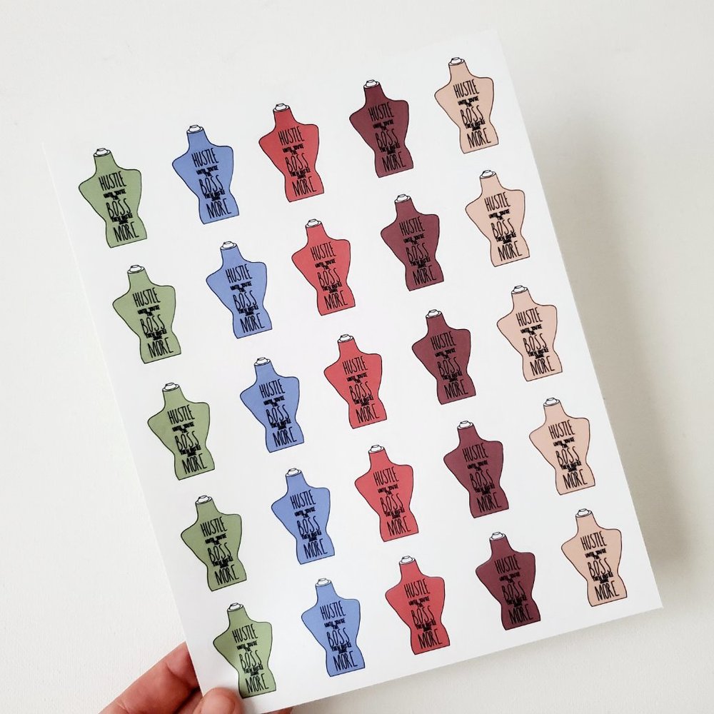 LB044 Poshmark Hustle Boss Sticker [Price Firm] - Picture 3 of 9